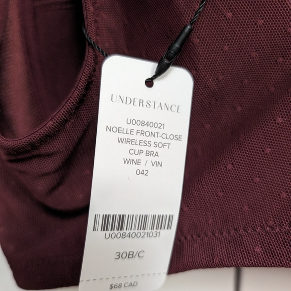 Understance Front Close Bras NWT - 30 B/C - Picture 4 of 7